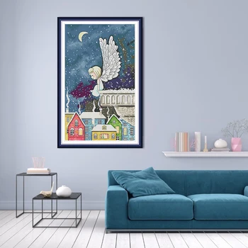 Night Snow Angel Painting Patterns Counted Printed on Canvas DMC 11CT 14CT Chinese Cross Stitch kit Needlework Embroidery Set
Night Snow Angel Painting Patterns Counted Printed on Canvas DMC 11CT 14CT Chinese Cross Stitch kit Needlework Embroidery Set