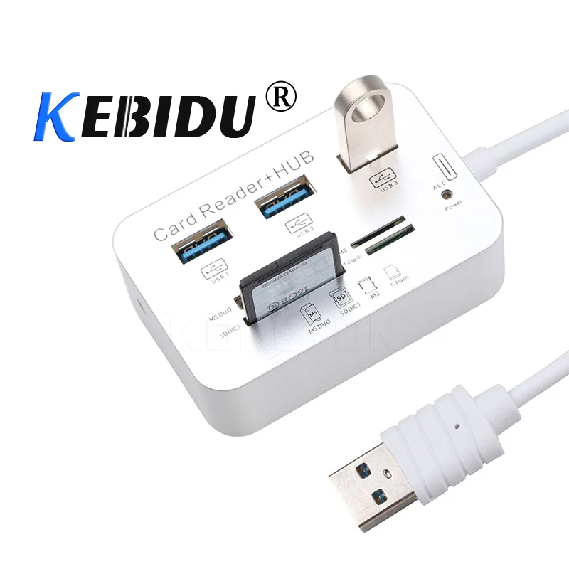 Kebidu Mini USB 3.0 Hubs Multifunction USB Combo High Speed 3 USB Ports SD/TF Card Reader 3.0 Type-c For Computer Accessories
Kebidu Mini USB 3.0 Hubs Multifunction USB Combo High Speed 3 USB Ports SD/TF Card Reader 3.0 Type-c For Computer Accessories