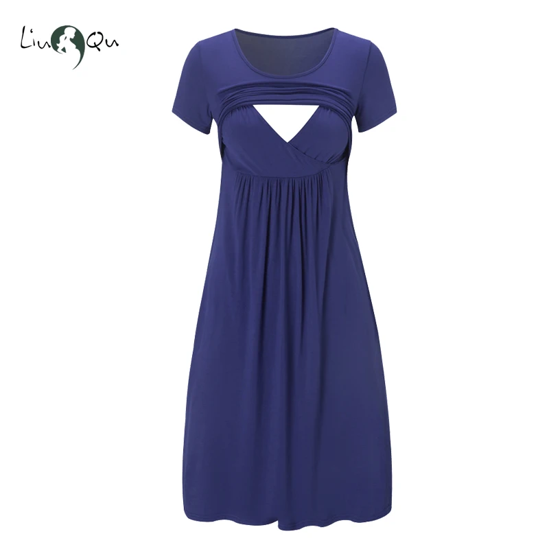 Liu & Qu Women's Nursing Dress Maternity Dresses Breastfeeding Clothes O neck Short Sleeve Summer Dress Elegant Vestido Mujer
Liu & Qu Women's Nursing Dress Maternity Dresses Breastfeeding Clothes O neck Short Sleeve Summer Dress Elegant Vestido Mujer