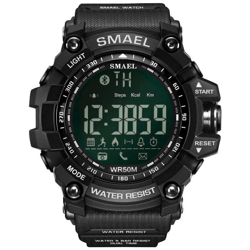 Modern Men's Sport Watch New Style Men's Bluetooth Electronic Watch Complete Calendar Black Dial Digital Wristwatch Reloj Hombre
Modern Men's Sport Watch New Style Men's Bluetooth Electronic Watch Complete Calendar Black Dial Digital Wristwatch Reloj Hombre