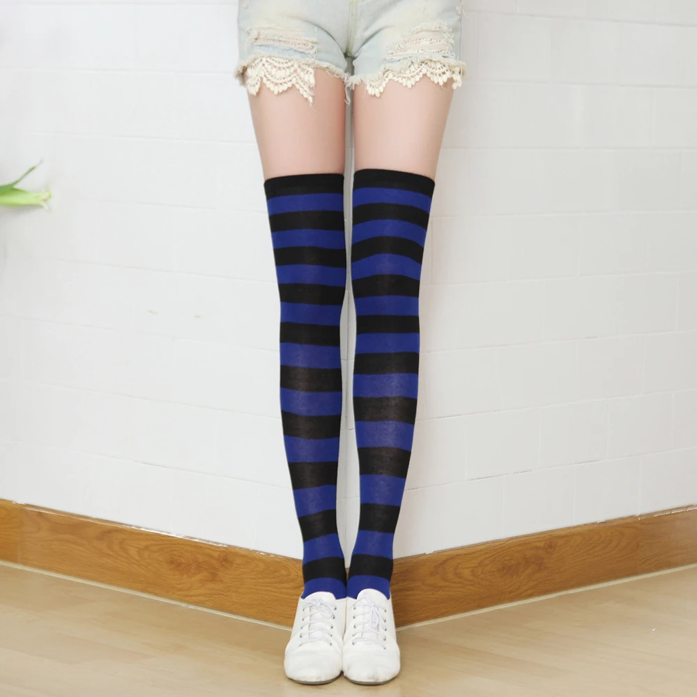 Free Size Japan Anime Miku Colorful Striped Stockings 60cm Long Christmas Kousen Gril Women Sexy Blue White Pink Campus Medias
Free Size Japan Anime Miku Colorful Striped Stockings 60cm Long Christmas Kousen Gril Women Sexy Blue White Pink Campus Medias
