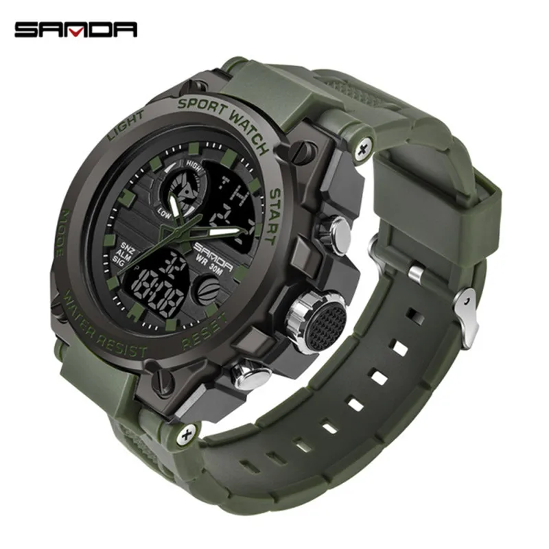 2019 SANDA G Style Men's Watch Fashion Multifunction Military Sports Watch S Shock Digital Watch Clock Relogio Masculino
2019 SANDA G Style Men's Watch Fashion Multifunction Military Sports Watch S Shock Digital Watch Clock Relogio Masculino