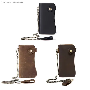 THINKTHENDO Fashion Men's Chain Mini Wallet Bifold ID Card Holder Purse Multifunction Checkbook Long Clutch Billfold Hot New
THINKTHENDO Fashion Men's Chain Mini Wallet Bifold ID Card Holder Purse Multifunction Checkbook Long Clutch Billfold Hot New