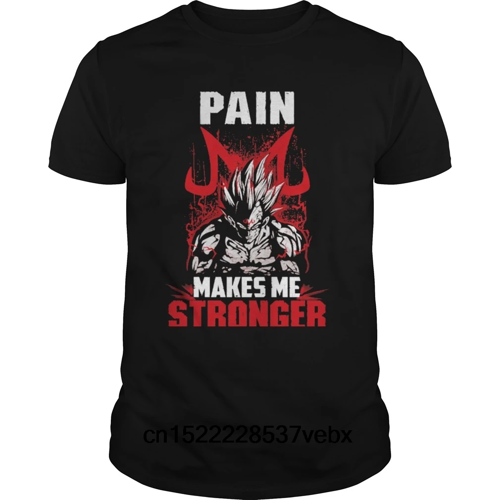 Funny Men t shirt Women novelty tshirt MAJIN VEGETA PAIN MAKES ME STRONGER cool T-Shirt
Funny Men t shirt Women novelty tshirt MAJIN VEGETA PAIN MAKES ME STRONGER cool T-Shirt