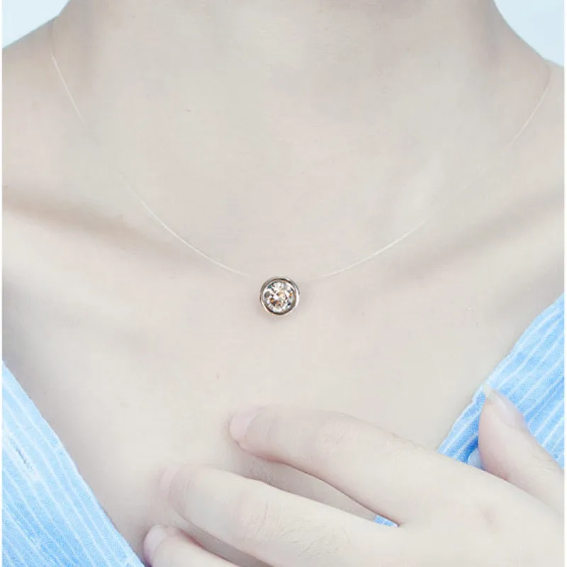 New Arrival Rhinestone Charms Invisible Fish Line Crystal Choker Necklace For Women Clavicle Chain Collar Jewelry Gift
New Arrival Rhinestone Charms Invisible Fish Line Crystal Choker Necklace For Women Clavicle Chain Collar Jewelry Gift