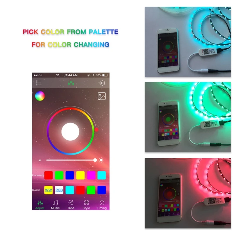 DC12V LED Mini WIFI RGBW Controller Bluetooth IOS/Android Mobile Phone Wireless #612
DC12V LED Mini WIFI RGBW Controller Bluetooth IOS/Android Mobile Phone Wireless #612