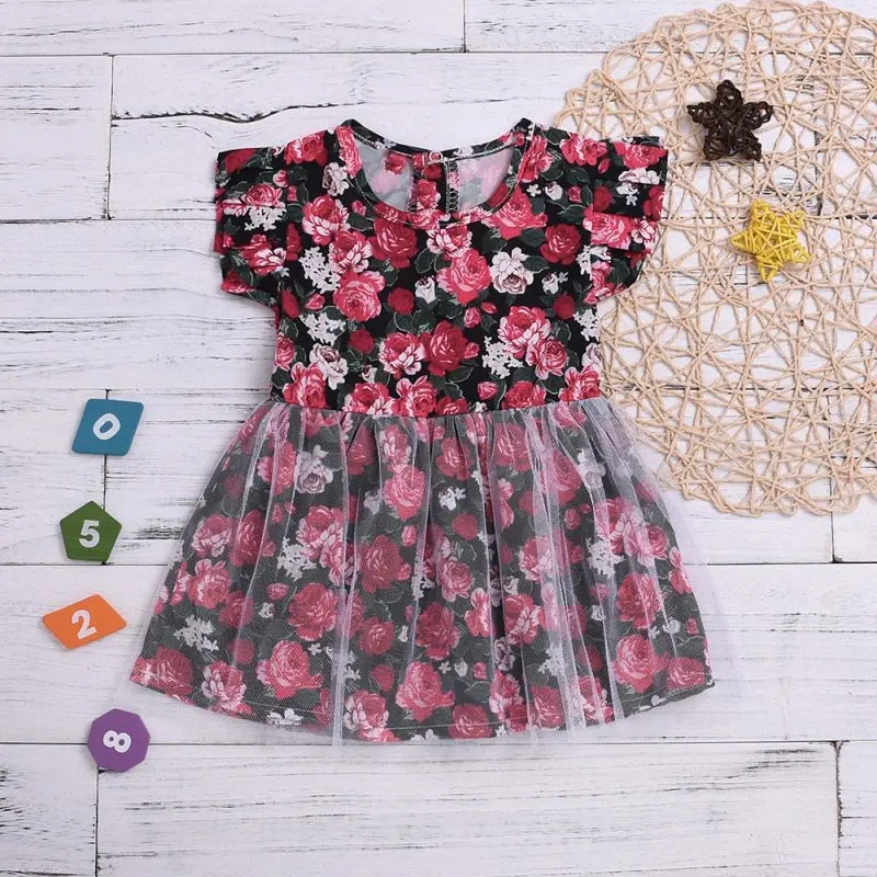 Summer Casual Baby Girls Floral Print Mesh Dress Cotton Kids Toddler Flare Sleeve Sundress Beach School Dress
Summer Casual Baby Girls Floral Print Mesh Dress Cotton Kids Toddler Flare Sleeve Sundress Beach School Dress