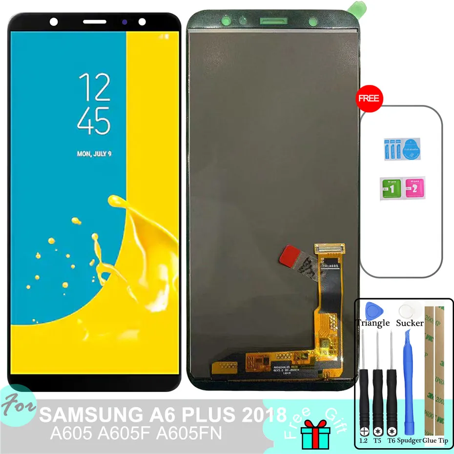 SZHAIYU A605 LCD For Samsung Galaxy A6 Plus 2018 Display A605 A605F A605FN Touch Screen Digitizer Assembly 2560x1440 6'
SZHAIYU A605 LCD For Samsung Galaxy A6 Plus 2018 Display A605 A605F A605FN Touch Screen Digitizer Assembly 2560x1440 6'