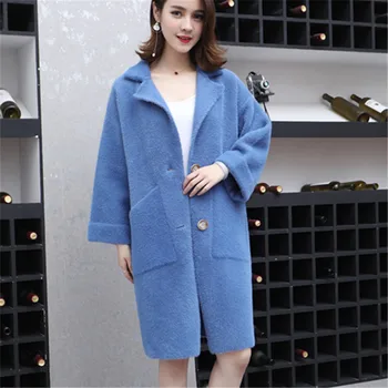 Winter New Women Thickening Long Sweater Velvet Coat Fashion Jacket Turn Down Collar Cardigans Female Warm Outwear Tops MZ3156
Winter New Women Thickening Long Sweater Velvet Coat Fashion Jacket Turn Down Collar Cardigans Female Warm Outwear Tops MZ3156