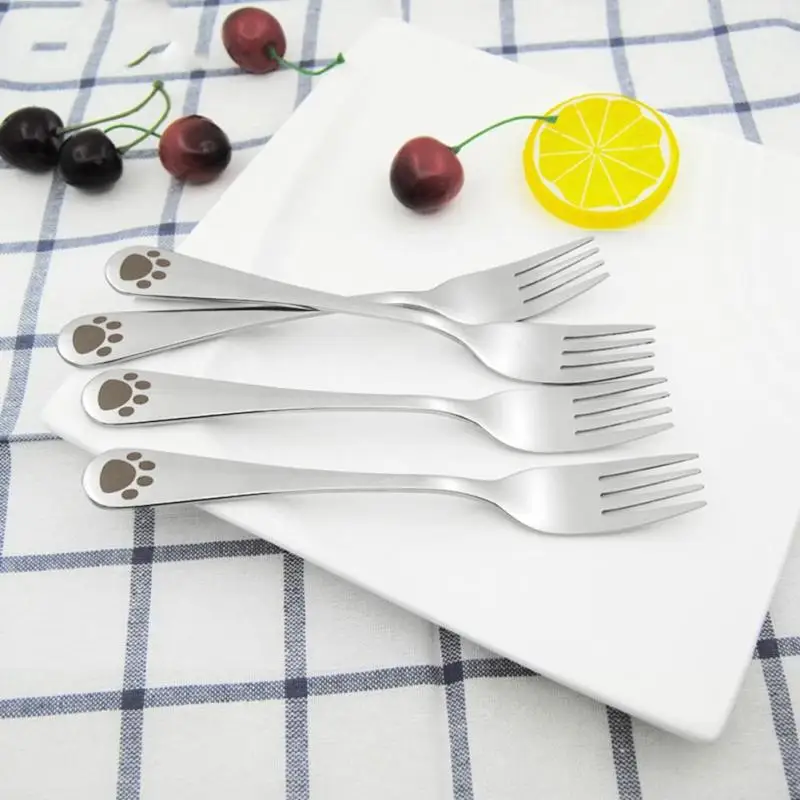 1 PC cat claws Cartoon Children Stainless fork fork Cake fork Rice Dinner Dessert fork Steel #A35
1 PC cat claws Cartoon Children Stainless fork fork Cake fork Rice Dinner Dessert fork Steel #A35