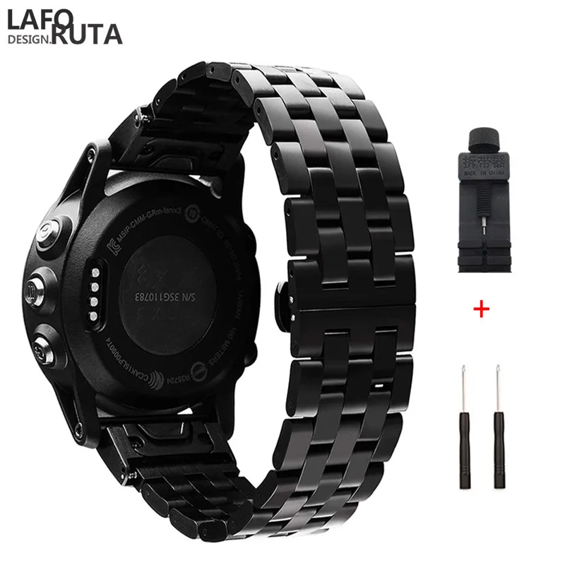 Laforuta Stainless Steel Strap for Garmin Fenix 5 5S 5X Forerunner 935 945 Band 20mm 22mm 26mm Quick Fit Watchbands Wrist Bands
Laforuta Stainless Steel Strap for Garmin Fenix 5 5S 5X Forerunner 935 945 Band 20mm 22mm 26mm Quick Fit Watchbands Wrist Bands