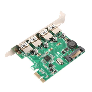 Super Speed 4 Ports Pcie To Usb 3.0 Expansion Card With 15 Pin Sata Power Connector Usb3.0 Pcie Controller Hub For Desktop Pc
Super Speed 4 Ports Pcie To Usb 3.0 Expansion Card With 15 Pin Sata Power Connector Usb3.0 Pcie Controller Hub For Desktop Pc