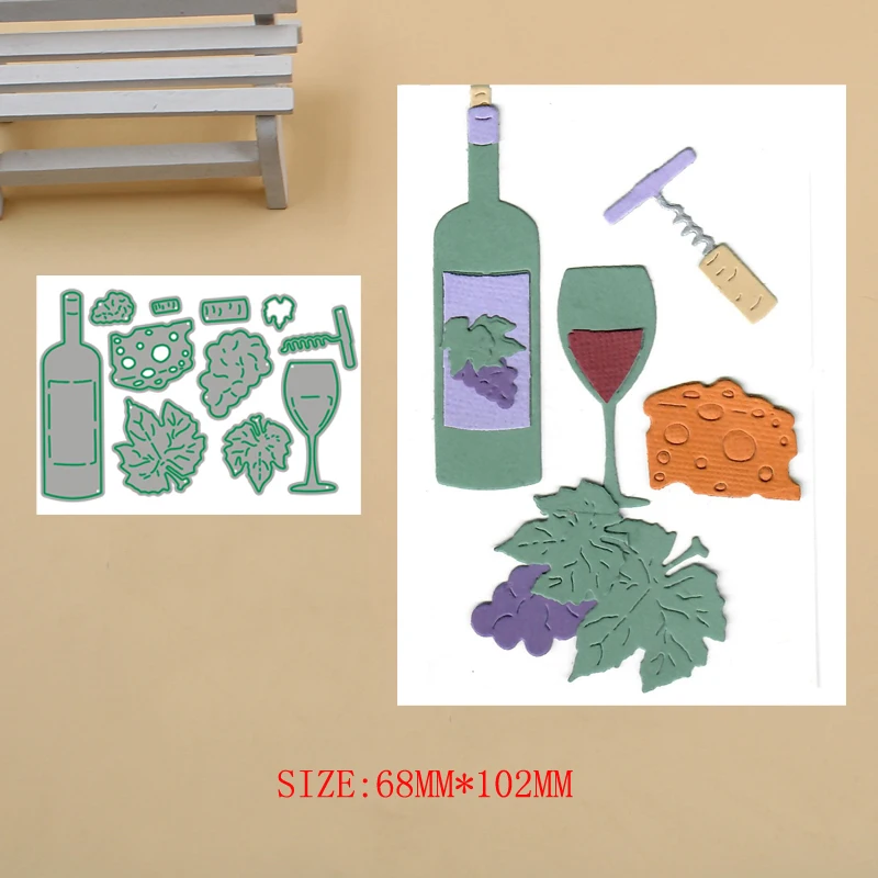Wine set Mat Metal Cutting Dies Craft Album Dies Scrapbooking New 2019 Dies Embossing Stencils Paper Card Making Craft Dies
Wine set Mat Metal Cutting Dies Craft Album Dies Scrapbooking New 2019 Dies Embossing Stencils Paper Card Making Craft Dies