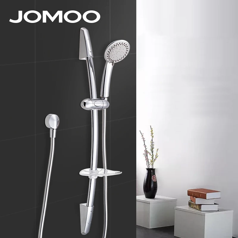 JOMOO Brand ABS Material Chrome Finish Bathroom Shower Set Hand Shower with Slider Bar and Flexible Hose High Pressure Shower
JOMOO Brand ABS Material Chrome Finish Bathroom Shower Set Hand Shower with Slider Bar and Flexible Hose High Pressure Shower