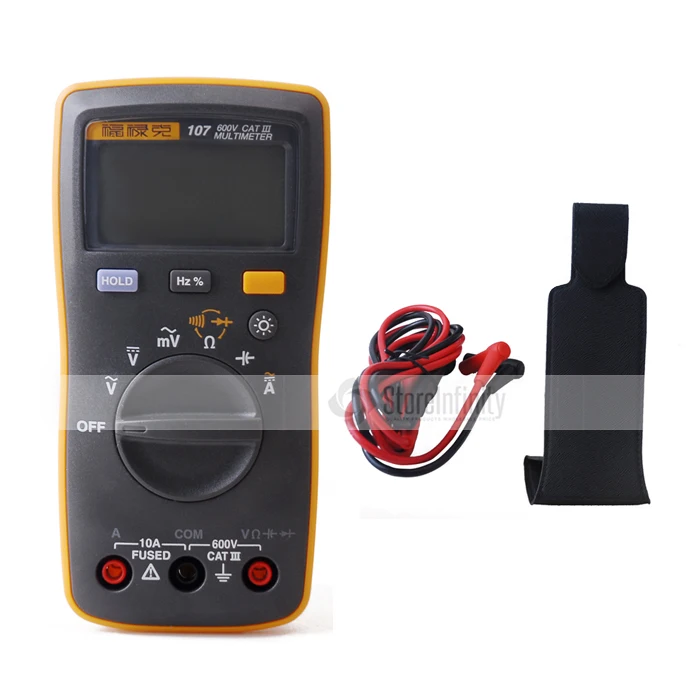 Fluke 107 AC/DC Current Handheld Digital Multimeter with Magnetic Pendant
Fluke 107 AC/DC Current Handheld Digital Multimeter with Magnetic Pendant