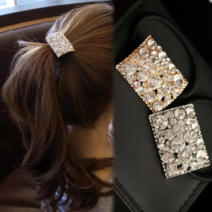 Hot Exquisite Women Jewelry Silver Gold Full Rhinestone Hair Rope Ponytail Scrunchy Headwear Accessories HDR-0173
Hot Exquisite Women Jewelry Silver Gold Full Rhinestone Hair Rope Ponytail Scrunchy Headwear Accessories HDR-0173