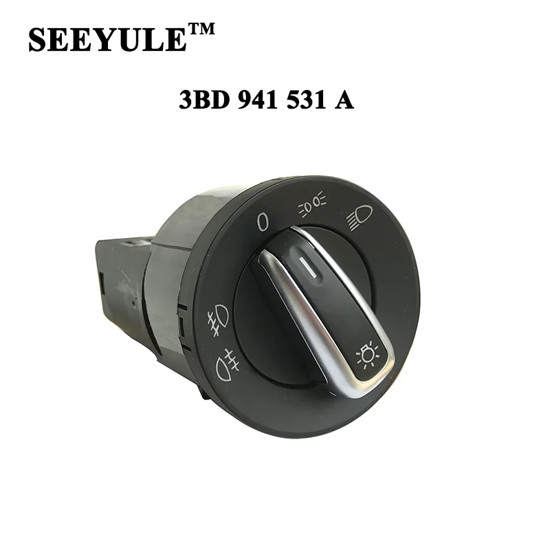 1pc SEEYULE 3BD 941 531 A Car Headlight Switch with Fog Lamp Switch for VW Golf GTI MK4 Jetta 4 Bora 1998-2008 Passat B5 Lingyu
1pc SEEYULE 3BD 941 531 A Car Headlight Switch with Fog Lamp Switch for VW Golf GTI MK4 Jetta 4 Bora 1998-2008 Passat B5 Lingyu