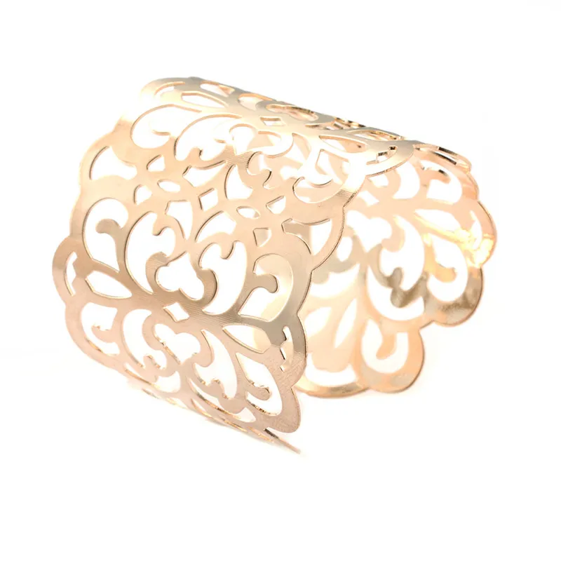 Fashionable Punk Ladies Alloy Wide Cuff Bracelet Flower Shape Open Bangles Party Jewelry Accessories
Fashionable Punk Ladies Alloy Wide Cuff Bracelet Flower Shape Open Bangles Party Jewelry Accessories