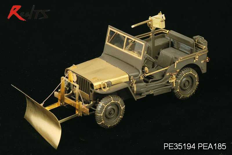 RealTS Voyager PEA185 1/35WWII U.S. Jeep Willys MB snow plow w/ tyre chains For TAMIYA
RealTS Voyager PEA185 1/35WWII U.S. Jeep Willys MB snow plow w/ tyre chains For TAMIYA