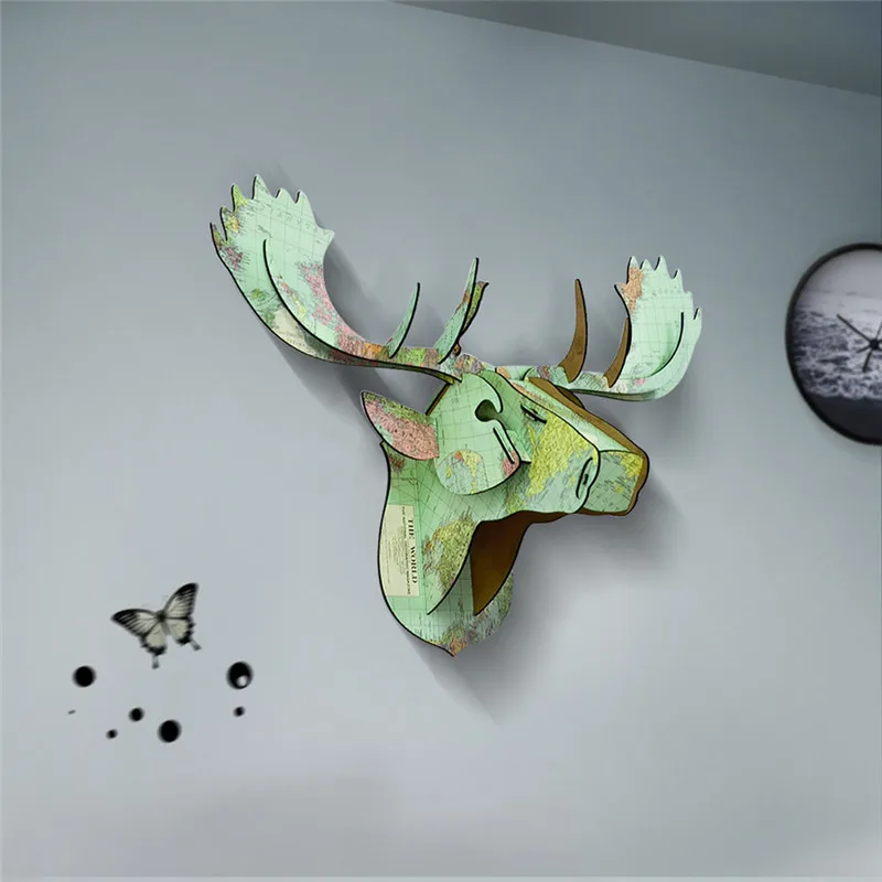 3D DIY Vivid Deer Horse Head Wooden Creative Model Wall Hanging Vintage Elk Head Wood Gift Craft Home Decoration Animal Wildlife
3D DIY Vivid Deer Horse Head Wooden Creative Model Wall Hanging Vintage Elk Head Wood Gift Craft Home Decoration Animal Wildlife