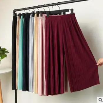 Fashion Chiffon Casual Pants Women 2019 Korean High Waist Plus Size Pleated Loose Wide Leg Pants Nine Pants Girls Universal
Fashion Chiffon Casual Pants Women 2019 Korean High Waist Plus Size Pleated Loose Wide Leg Pants Nine Pants Girls Universal