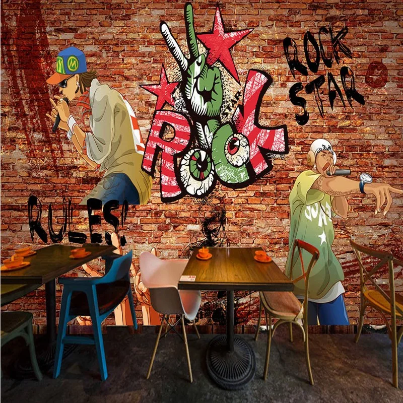 wallpaper for walls 3 d Hand painted rock music brick wallpaper Entertainment Restaurant bar decoration backdrop mural
wallpaper for walls 3 d Hand painted rock music brick wallpaper Entertainment Restaurant bar decoration backdrop mural