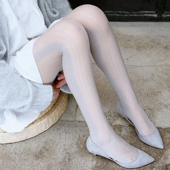 Summer Thin Girls Tights Retro Striped Sexy Stockings Women Female Lolita Nylon Tights Japanese Pantyhose With Foot Hot Sale
Summer Thin Girls Tights Retro Striped Sexy Stockings Women Female Lolita Nylon Tights Japanese Pantyhose With Foot Hot Sale