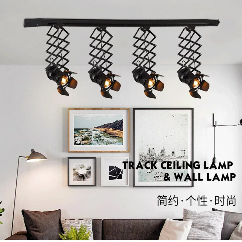 Artpad Retractable Track Light America Retro Celing Light for Home Parlor Fitting Room Bedroom Decoration Coffee Shop Lighting
Artpad Retractable Track Light America Retro Celing Light for Home Parlor Fitting Room Bedroom Decoration Coffee Shop Lighting
