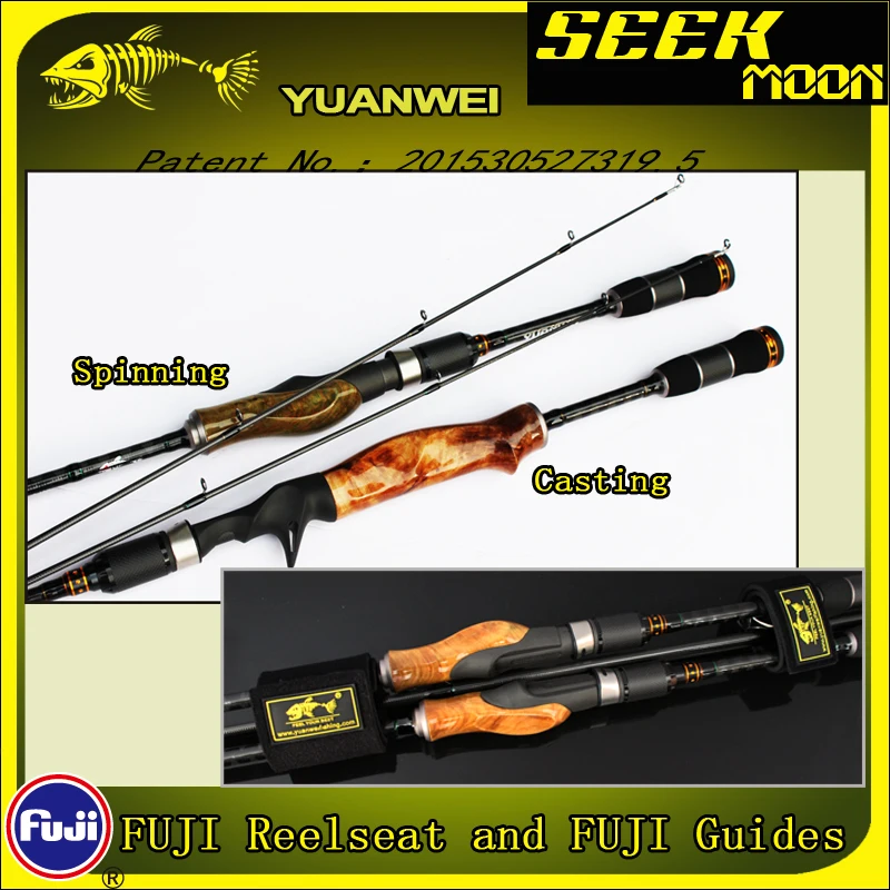 YUANWEI 2Secs Wood Handle Spinning Fishing Rod 1.98m 2.1m ML/M/MH Carbon Lure Rods Casting Rod Vara De Pesca Peche Olta A056
YUANWEI 2Secs Wood Handle Spinning Fishing Rod 1.98m 2.1m ML/M/MH Carbon Lure Rods Casting Rod Vara De Pesca Peche Olta A056