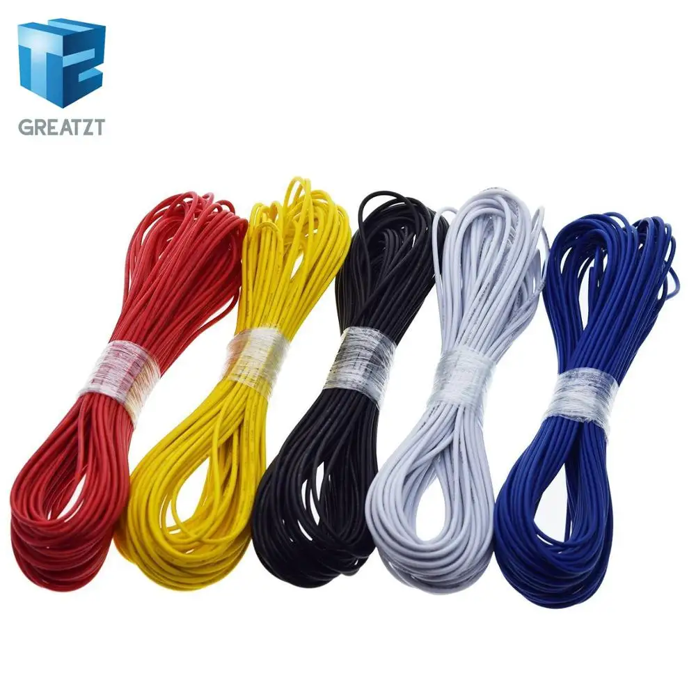 GREATZT 10M UL-1007 24AWG Hook-up Wire 80C / 300V Cord DIY Electrical Wire cable Red/Black/Blue/Yellow/White
GREATZT 10M UL-1007 24AWG Hook-up Wire 80C / 300V Cord DIY Electrical Wire cable Red/Black/Blue/Yellow/White