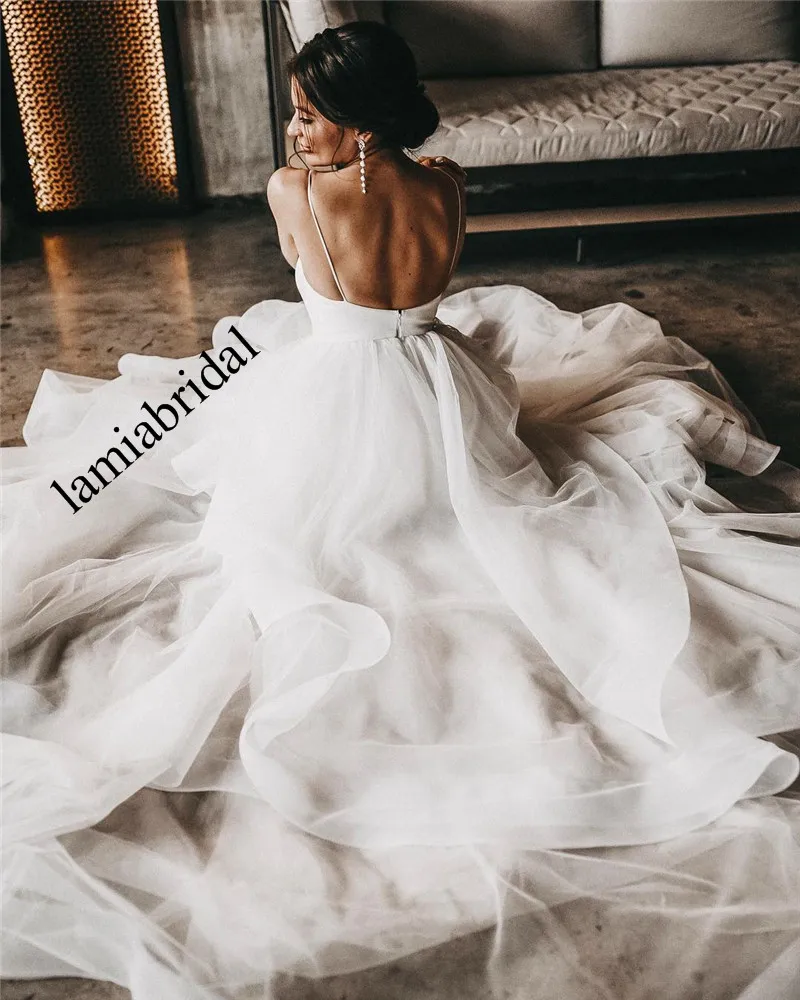 Modest Plus Size Boho Beach Wedding Dresses 2019 A Line Country White Ruffles Tulle Greek Hippie Bridal Gowns vestido de novia
Modest Plus Size Boho Beach Wedding Dresses 2019 A Line Country White Ruffles Tulle Greek Hippie Bridal Gowns vestido de novia