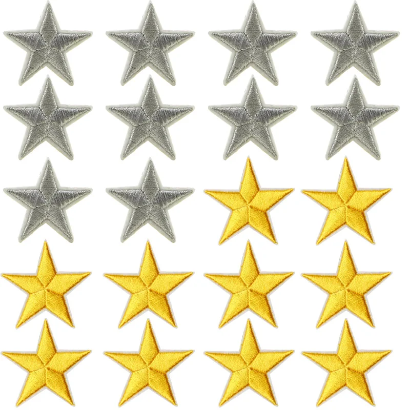 10pcs/lot Mini silver /gold Metallic Iron 5 Star Embroidered Applique Ironing for Clothes Patch Motif Decoration Badge DIY 4*3.8
10pcs/lot Mini silver /gold Metallic Iron 5 Star Embroidered Applique Ironing for Clothes Patch Motif Decoration Badge DIY 4*3.8