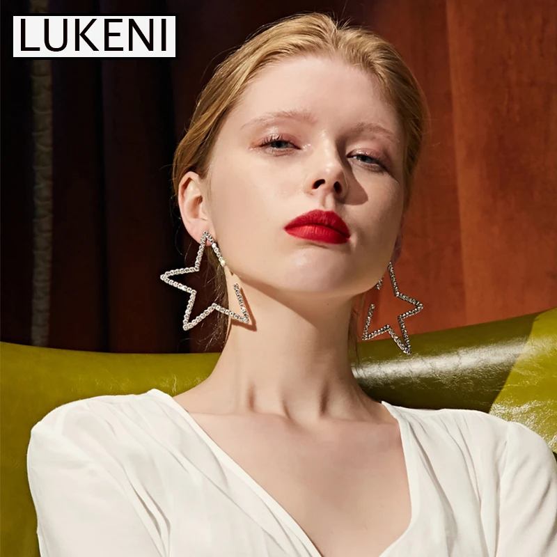 2019 Luxury New Pentagram Star Korean Fashion Boho Female Drop Big Statement Earrings For Women Gifts Oorbellen Kolczki Jewelry
2019 Luxury New Pentagram Star Korean Fashion Boho Female Drop Big Statement Earrings For Women Gifts Oorbellen Kolczki Jewelry