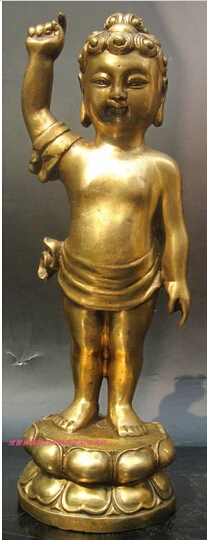 

B0601 421crafts incense copper Bronze art Copper buddha 2326cm manichaeist decoration antique collections of statue