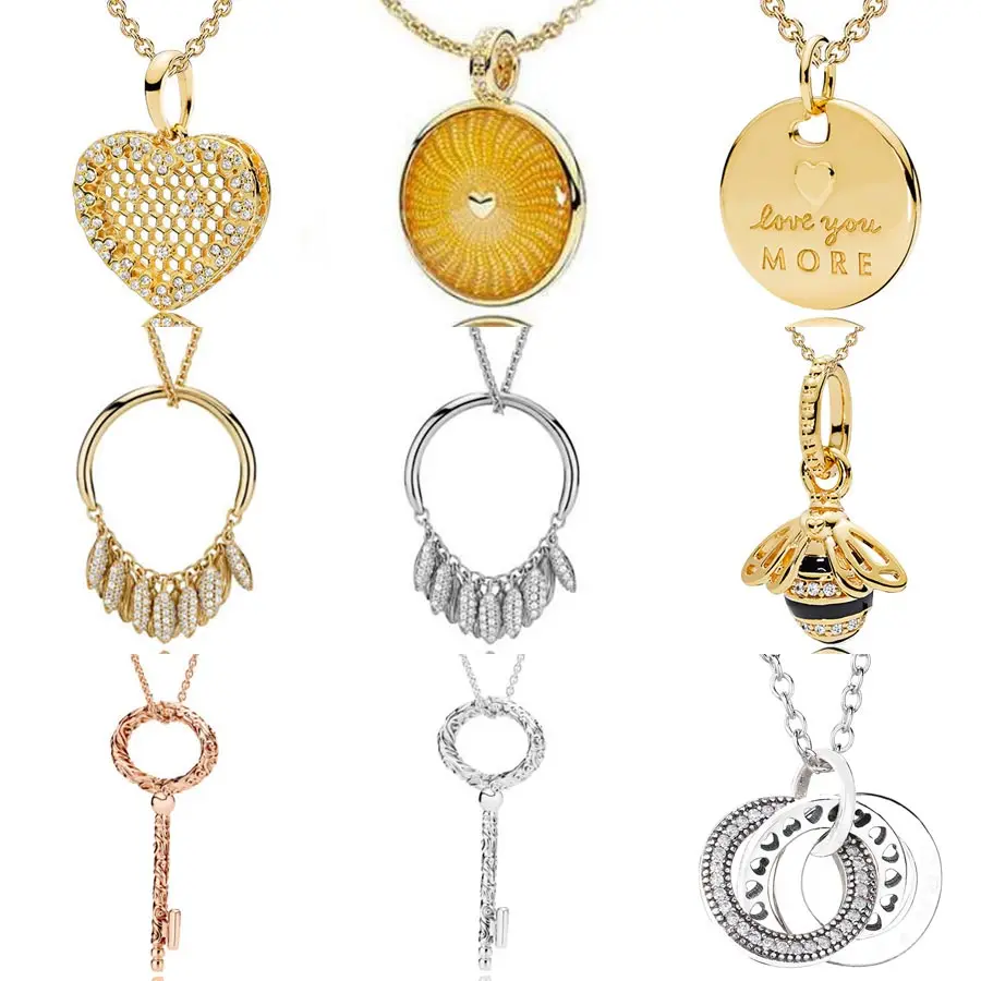 Shine Queen Bee Honeycomb Lace Regal Key Circle Of Seeds Necklace For Women Gift Pandora Jewelry 925 Sterling Silver Necklace
Shine Queen Bee Honeycomb Lace Regal Key Circle Of Seeds Necklace For Women Gift Pandora Jewelry 925 Sterling Silver Necklace