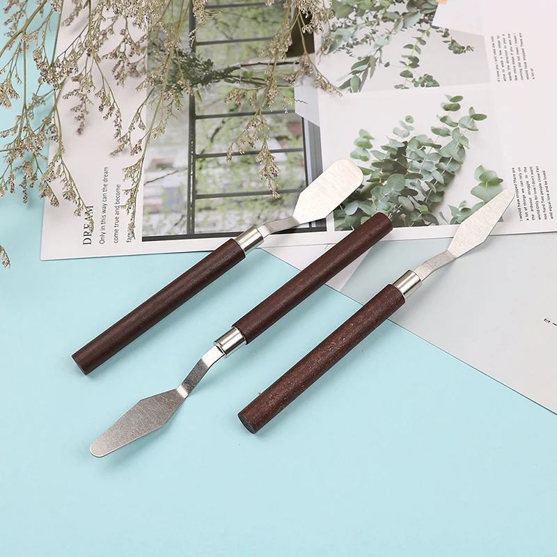 Professional New 3pcs Stainless Steel Artist Painting Palette Knife Kit Spatula Paint Art Craft Clay Tools
Professional New 3pcs Stainless Steel Artist Painting Palette Knife Kit Spatula Paint Art Craft Clay Tools