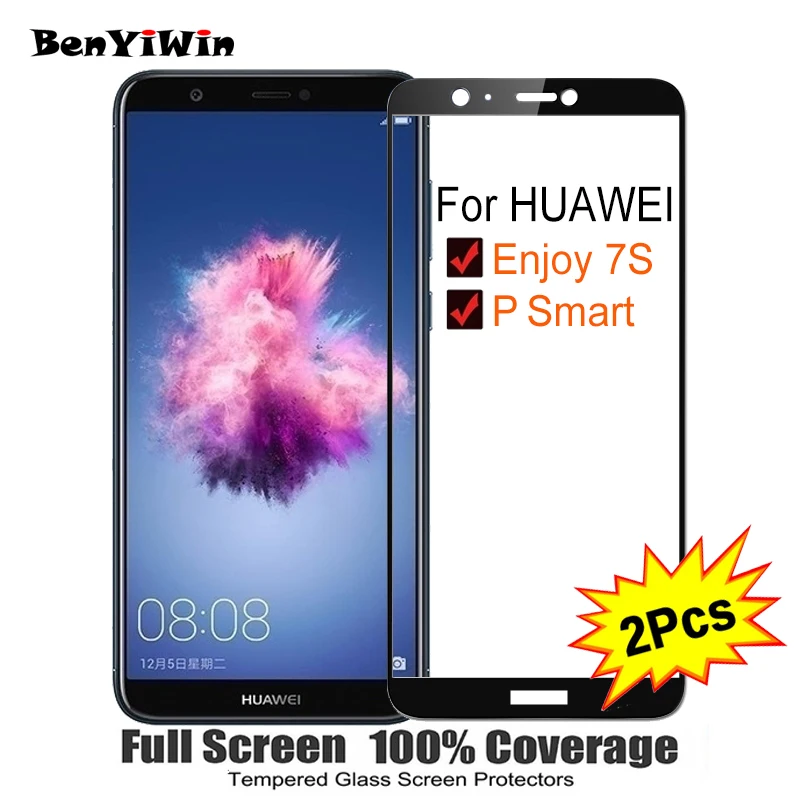 2PCS Full Cover Screen Protector Tempered Glass For Huawei Enjoy 7s 7S 5.65" 9H Protective glass For P smart FIG AL00 Film Case
2PCS Full Cover Screen Protector Tempered Glass For Huawei Enjoy 7s 7S 5.65" 9H Protective glass For P smart FIG AL00 Film Case