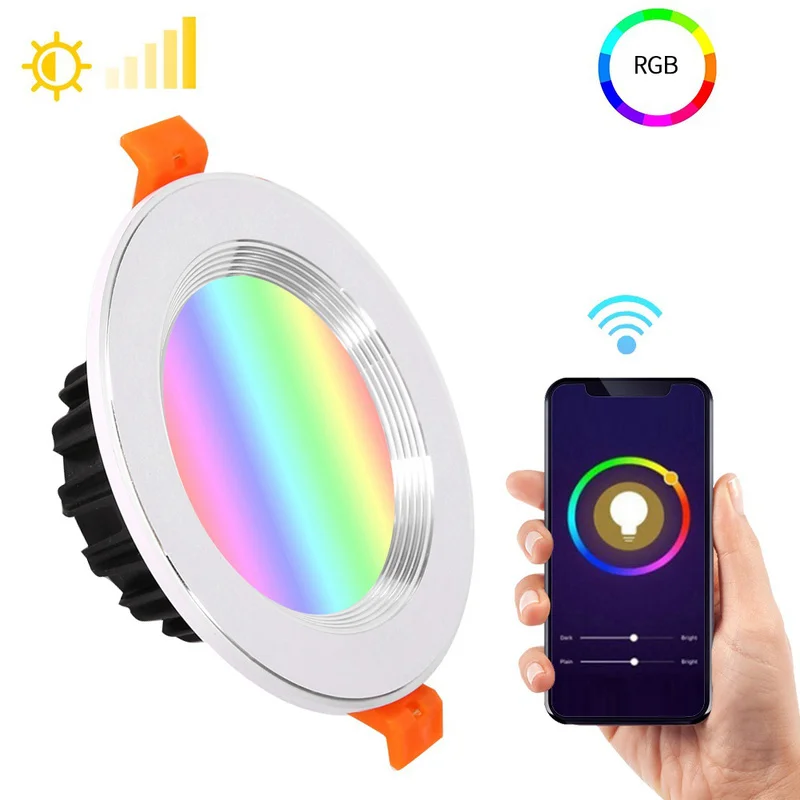 Smart home Downlight LED light bulb WIFI/Voice Control RGB Dimming Multicolor Scene Light Energy Saving for Alexa Google home
Smart home Downlight LED light bulb WIFI/Voice Control RGB Dimming Multicolor Scene Light Energy Saving for Alexa Google home
