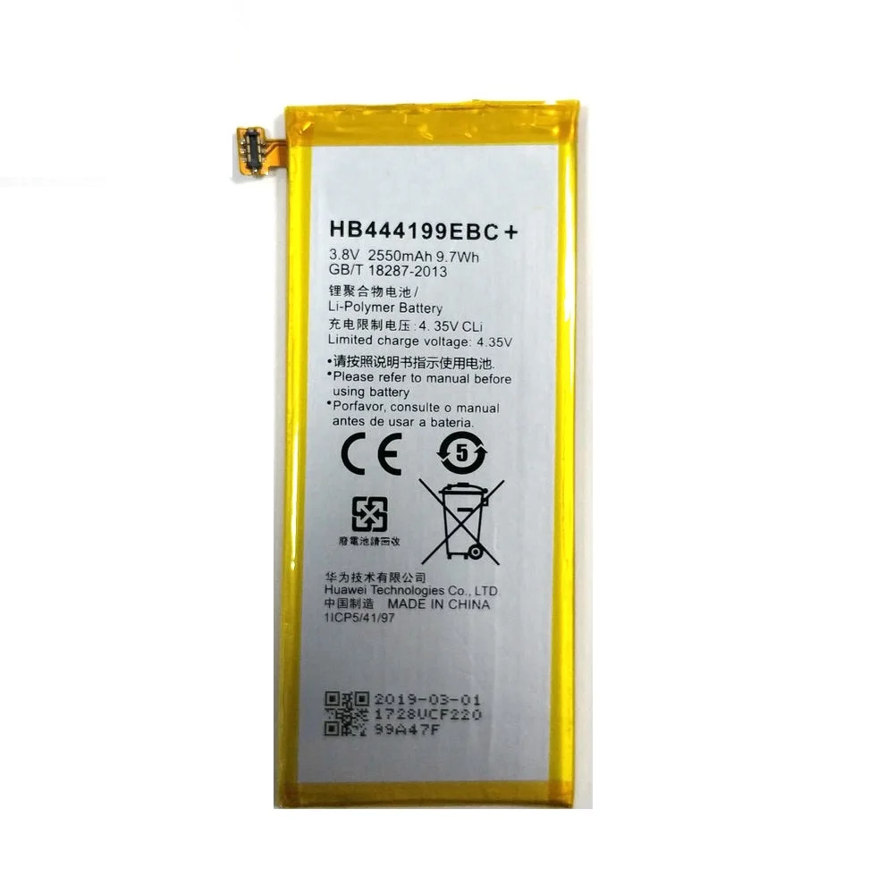 2019 New HB444199EBC+ 2550mAh phone Battery Replacement for Huawei Honor 4C C8818 Phone
2019 New HB444199EBC+ 2550mAh phone Battery Replacement for Huawei Honor 4C C8818 Phone