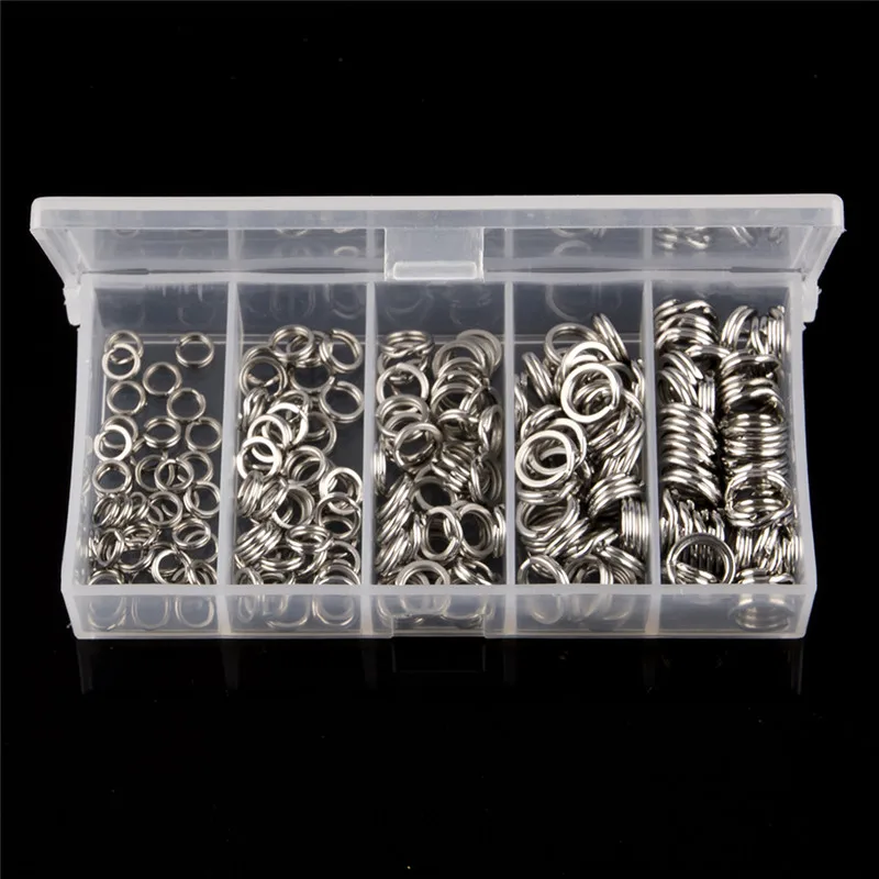 100/200Pcs-Pack 5# 7# 8# 9# Stainless Steel Split Ring with Box Heavy Duty Fishing Double Ring Connector Fishing Accessories
100/200Pcs-Pack 5# 7# 8# 9# Stainless Steel Split Ring with Box Heavy Duty Fishing Double Ring Connector Fishing Accessories