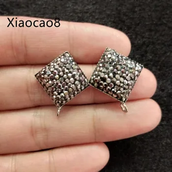 20Pieces Black Rhinestone Connectors for Making Earrings Geometric Trendy Stud Earrings with Hooks Handmade DIY Accessories
20Pieces Black Rhinestone Connectors for Making Earrings Geometric Trendy Stud Earrings with Hooks Handmade DIY Accessories