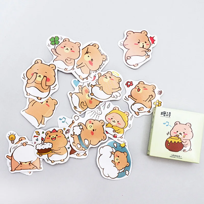 45 pcs/pack Greedy bear paper sticker DIY diary album decoration stickers scrapbooking planner label Scrapbook stickers
45 pcs/pack Greedy bear paper sticker DIY diary album decoration stickers scrapbooking planner label Scrapbook stickers