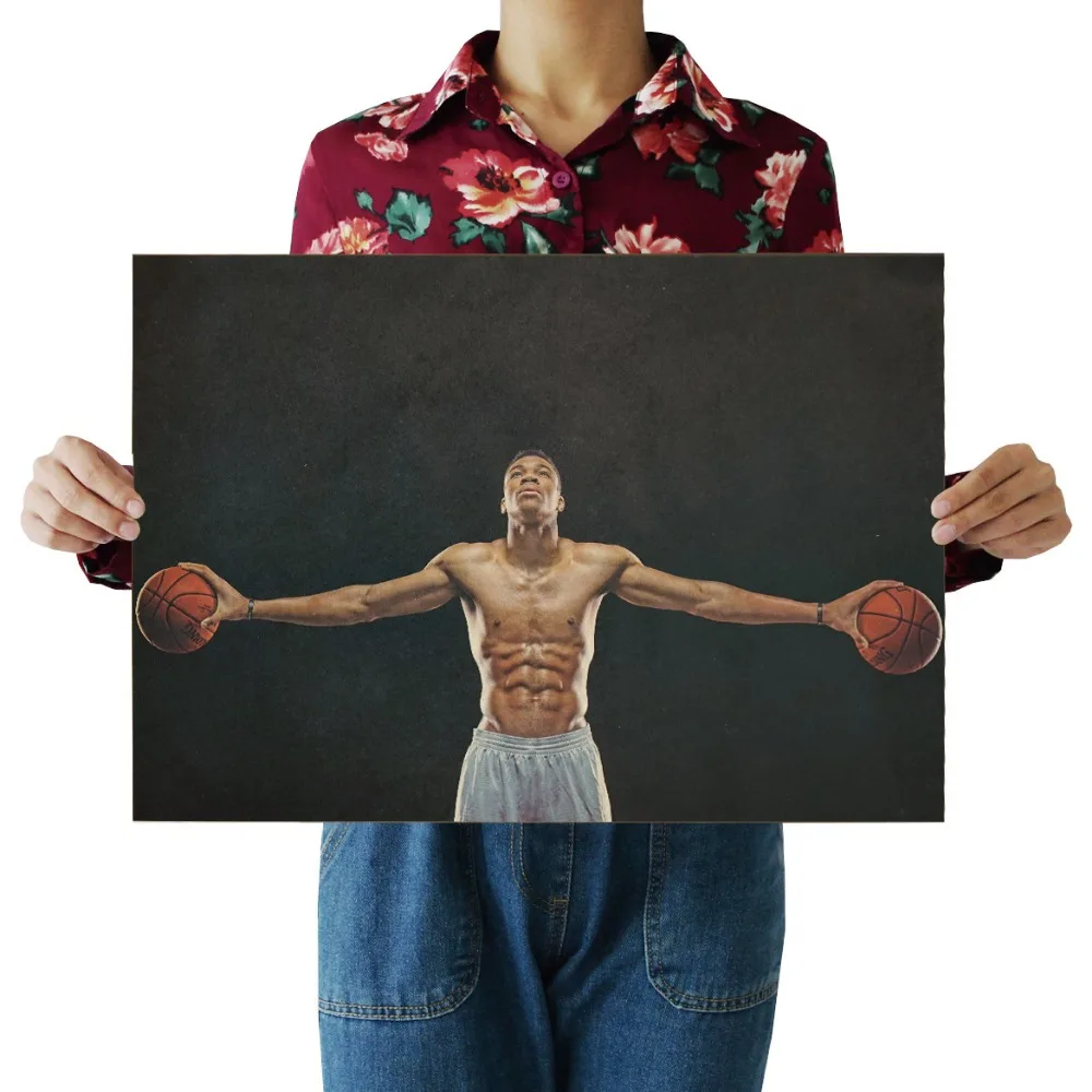 W,Antetokounmpo,slam dunk,Basketball star Sports/kraft poster/Retro bar Poster/Wall stickers/decorative painting 51x35.5cm
W,Antetokounmpo,slam dunk,Basketball star Sports/kraft poster/Retro bar Poster/Wall stickers/decorative painting 51x35.5cm
