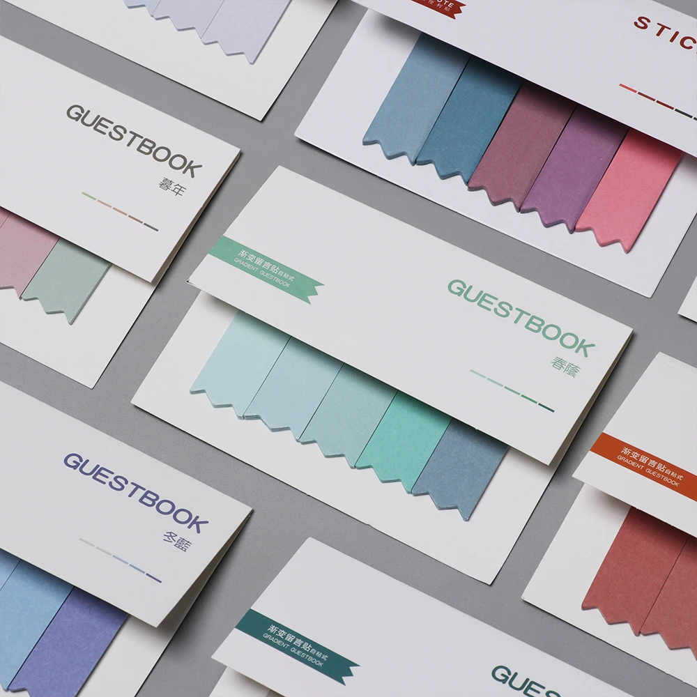 100 Pages Gradual change Colors Sticky Notes Office Bookmark Marker Memo Index Flags Tab Strip Sticker School Office Supplies
100 Pages Gradual change Colors Sticky Notes Office Bookmark Marker Memo Index Flags Tab Strip Sticker School Office Supplies