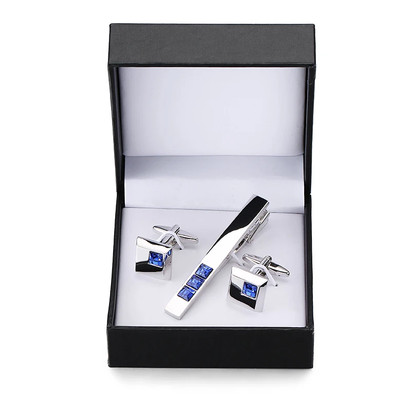 DY Luxury brand Square Blue Crystal Silvery Tie Clip Cufflinks box set men French Cufflinks tie clip box set free shipping
DY Luxury brand Square Blue Crystal Silvery Tie Clip Cufflinks box set men French Cufflinks tie clip box set free shipping
