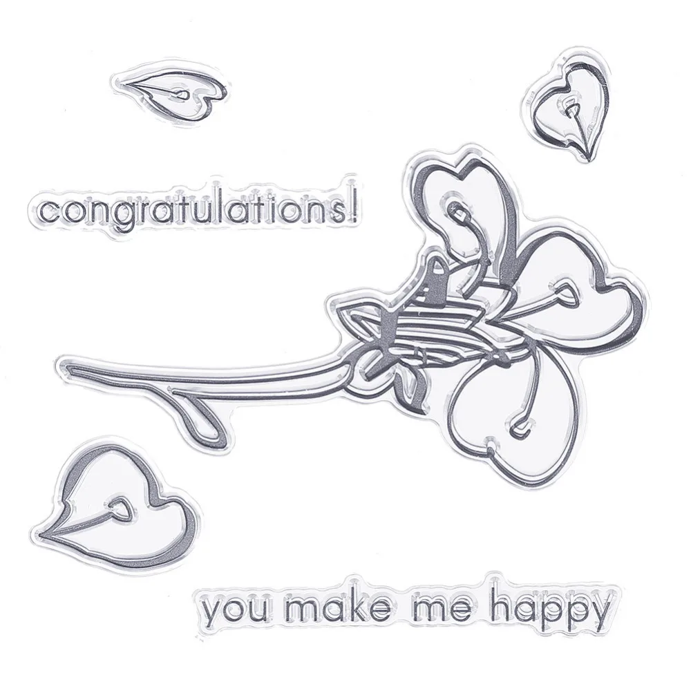 CCINEE 1PCS Flower Transparent Clear Stamp DIY Silicone Seals Scrapbooking/Card Making/Photo Album Decoration Supplies
CCINEE 1PCS Flower Transparent Clear Stamp DIY Silicone Seals Scrapbooking/Card Making/Photo Album Decoration Supplies