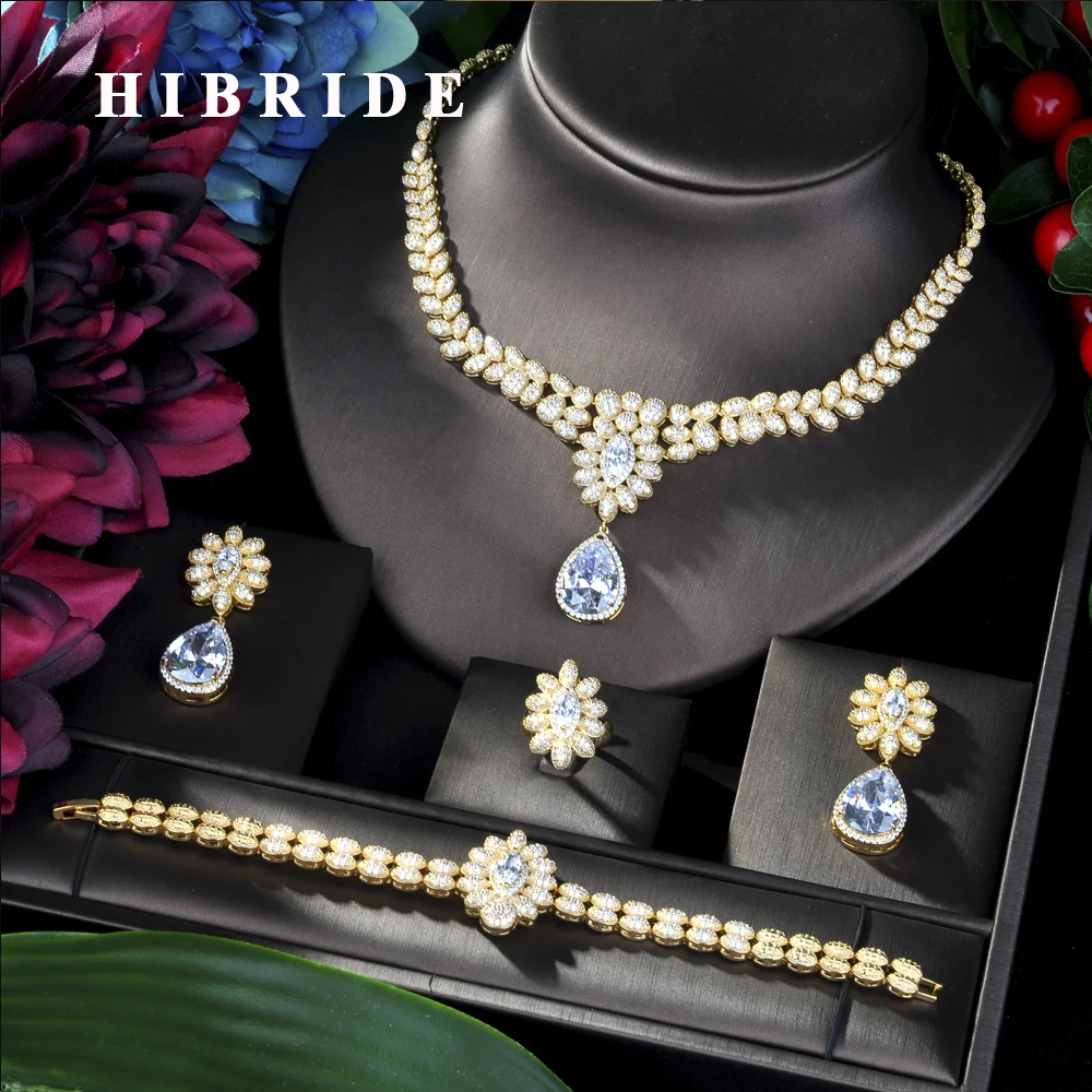 HIBRIDE Luxury Tassel Drop Women Wedding Cubic Zirconia Choker Necklace Earring Saudi Arabia Jewelry Set Jewellry Addiction N-46
HIBRIDE Luxury Tassel Drop Women Wedding Cubic Zirconia Choker Necklace Earring Saudi Arabia Jewelry Set Jewellry Addiction N-46