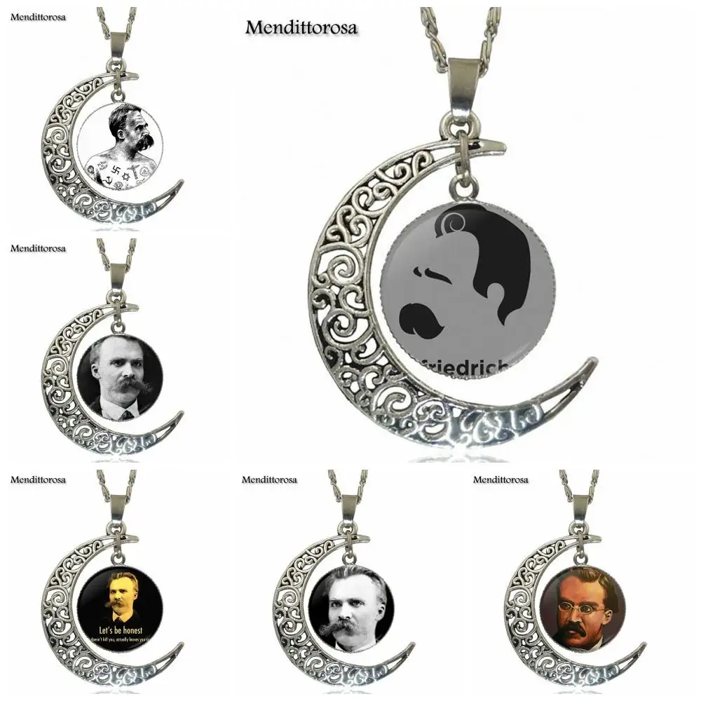 Fashion Glass Cabochon Moon Pendant Necklace Choker Necklace Jewelry For Women Friedrich Nietzsche philosopher
Fashion Glass Cabochon Moon Pendant Necklace Choker Necklace Jewelry For Women Friedrich Nietzsche philosopher