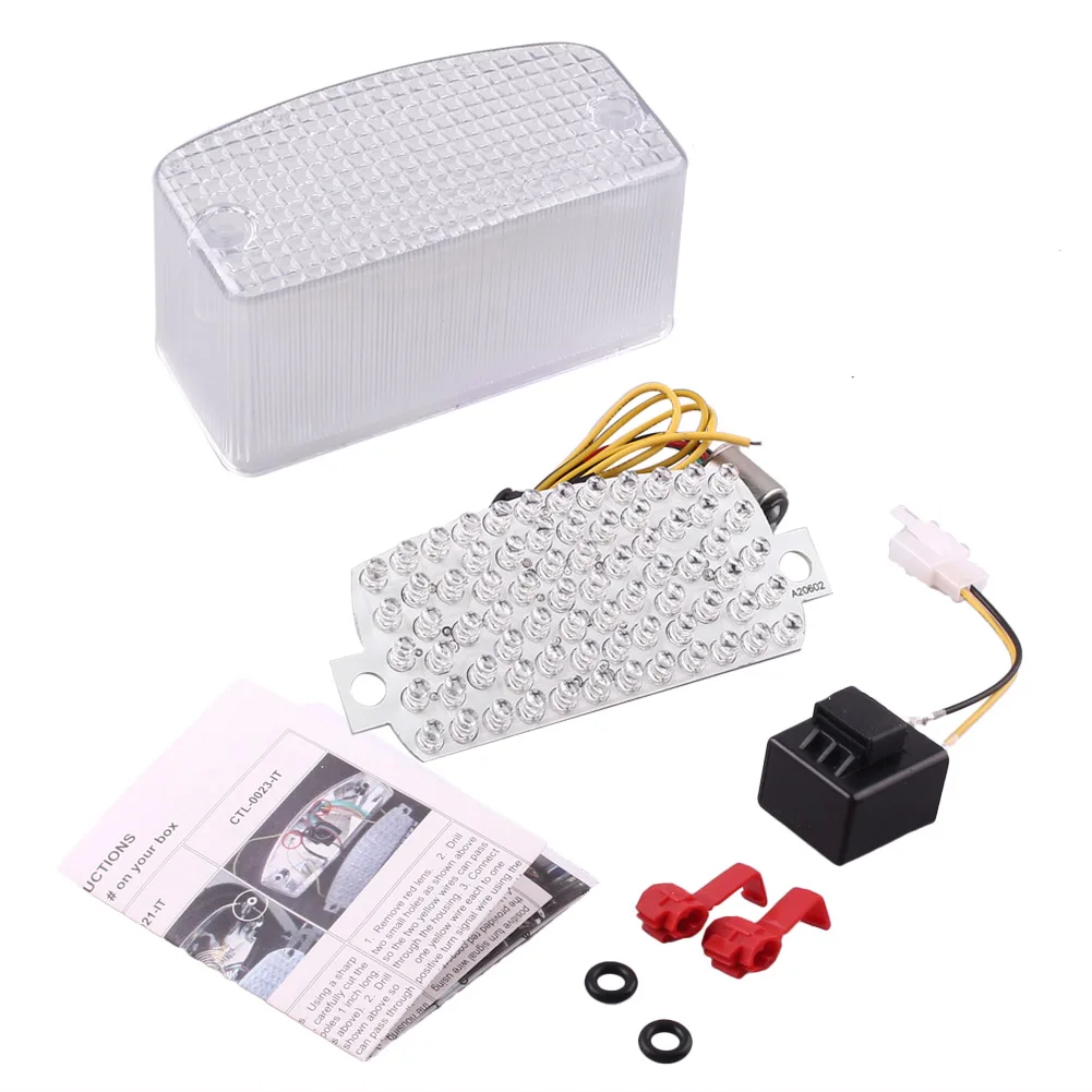 E-Mark Integrated LED Rear Brake Tail Light Turn Signals Lamp Taillight Blinkers For HONDA MAGNA 1997-2007 & SPIRIT 1994-2007
E-Mark Integrated LED Rear Brake Tail Light Turn Signals Lamp Taillight Blinkers For HONDA MAGNA 1997-2007 & SPIRIT 1994-2007