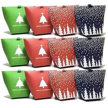 12pcs Colourful Christmas Tree Snowflake Pattern Candy Box with Ribbons , Party Festival Holiday Gift Wedding Gifts Wrap Bag
12pcs Colourful Christmas Tree Snowflake Pattern Candy Box with Ribbons , Party Festival Holiday Gift Wedding Gifts Wrap Bag